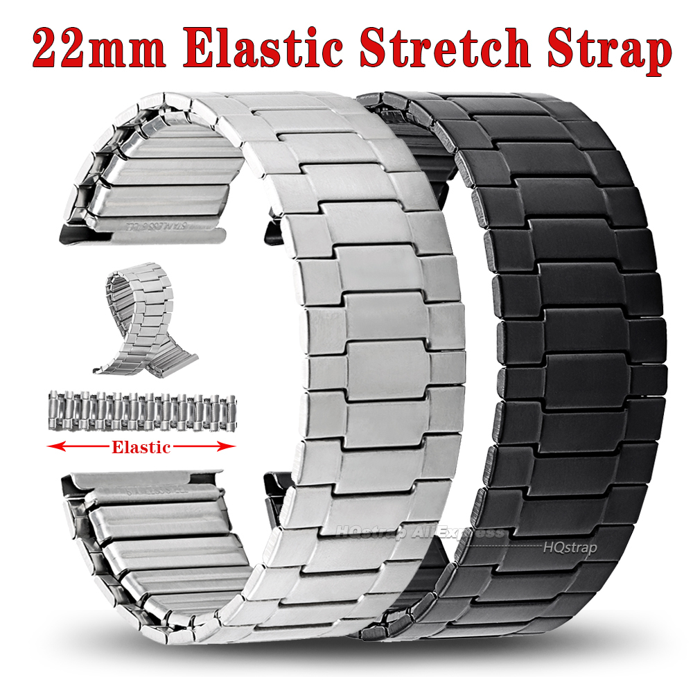 Motorola Smartwatch Accessories - Pulseira de Aço Elástica 22mm para