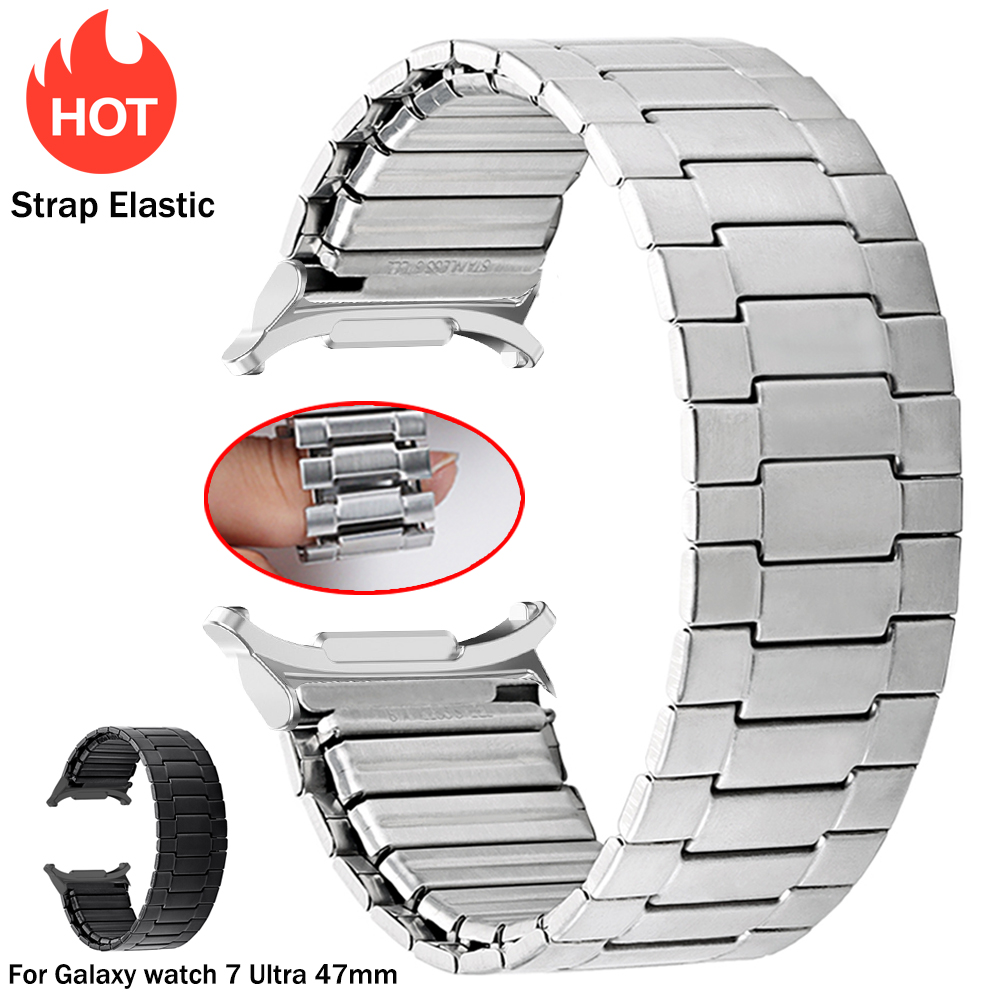 Motorola Smartwatch Accessories - Sem lacuna pulseiras de aço elásticas