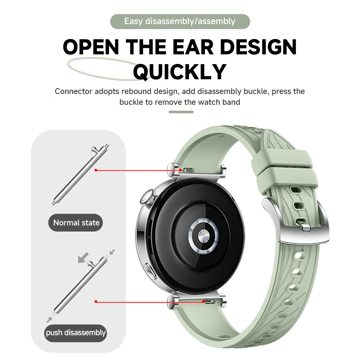 Pulseira de silicone de 18 mm  - Titan Smartwatch Accessories avaliação e preço