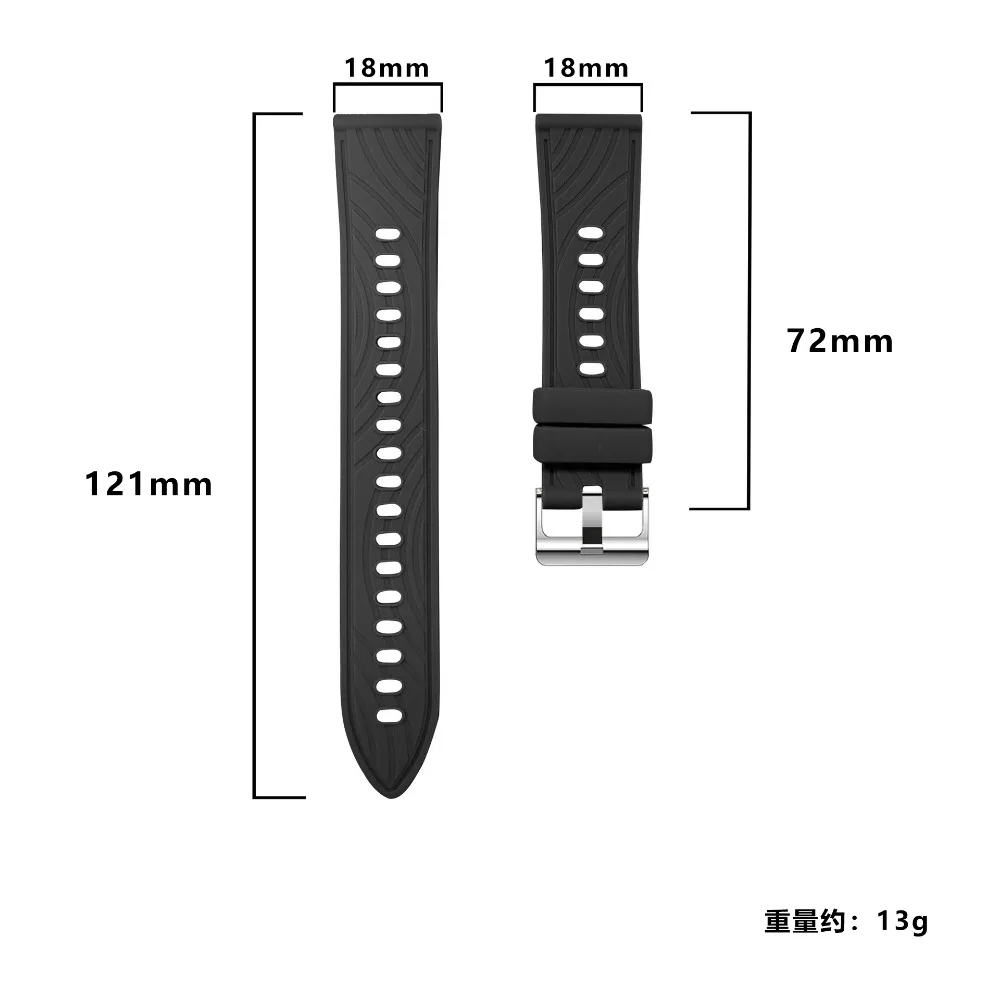 Pulseira de silicone de 18 mm  - Titan Smartwatch Accessories avaliação e preço