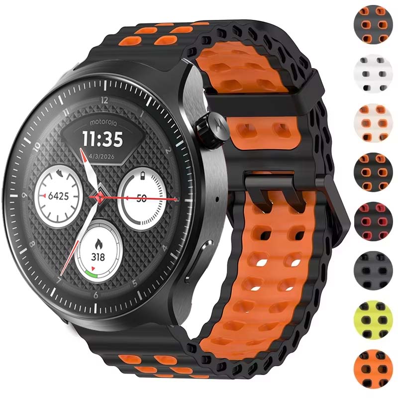 Pulseira de silicone respiráve - Motorola Smartwatch Accessories avaliação e preço