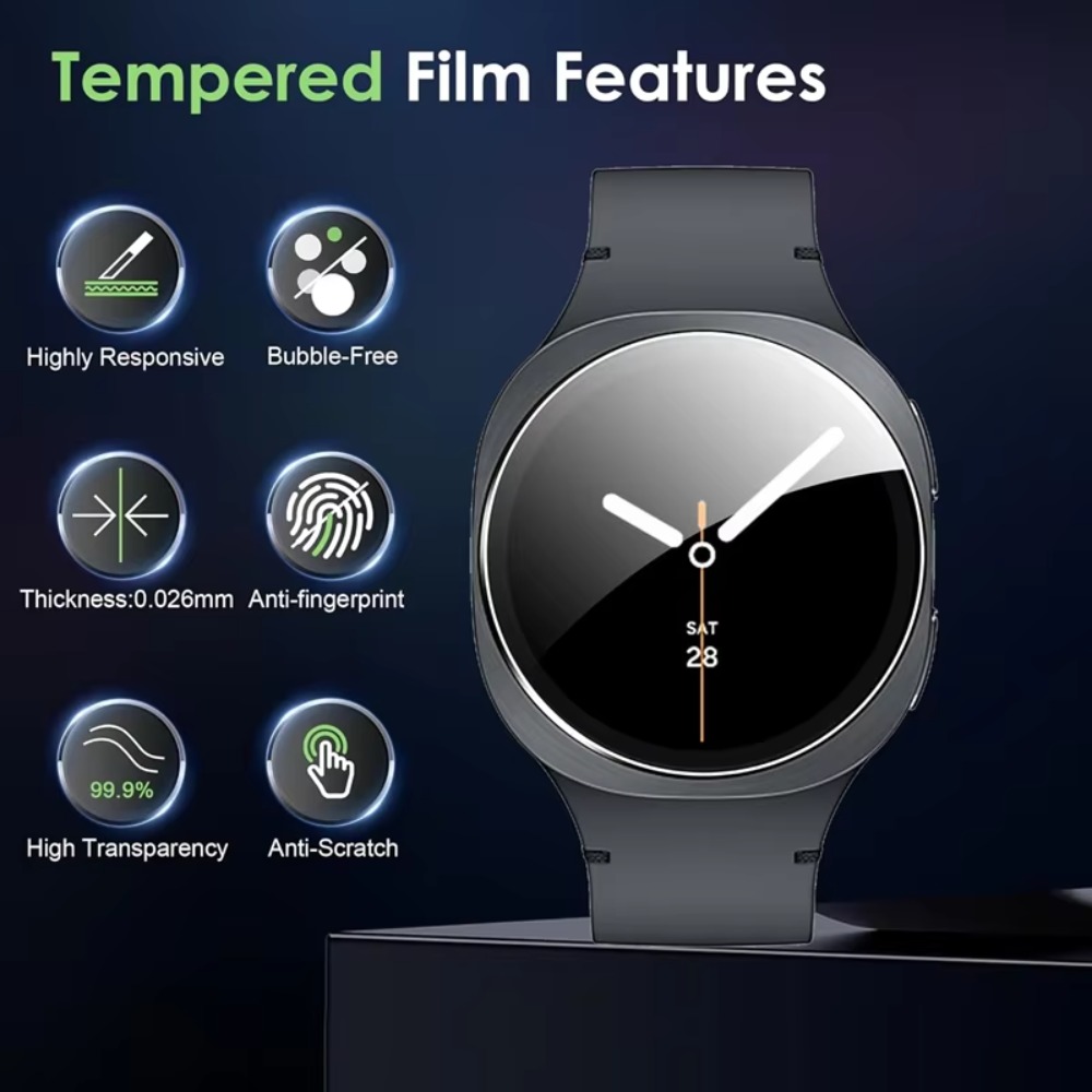 Películas de vidro temperado d - Samsung Smartwatch Accessories avaliação e preço