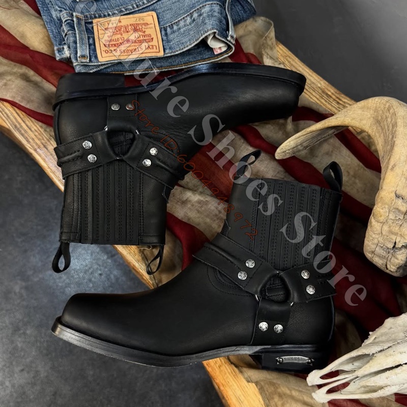Botas de cano curto masculinas - Leather Classic Strap avaliação e preço