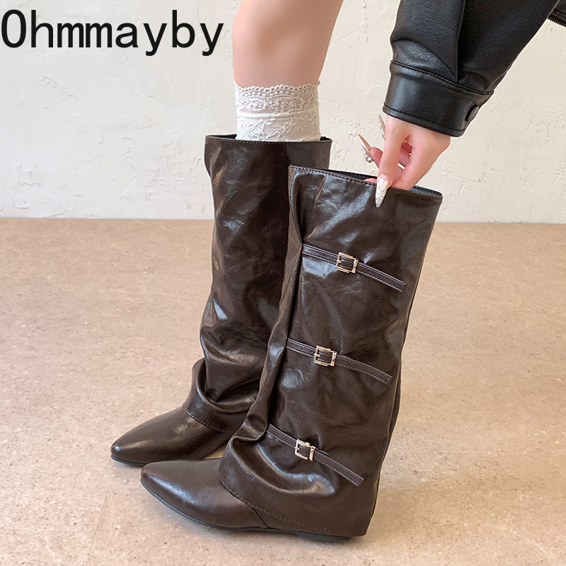 Botas Femininas de Couro Cano  - Leather Classic Strap avaliação e preço