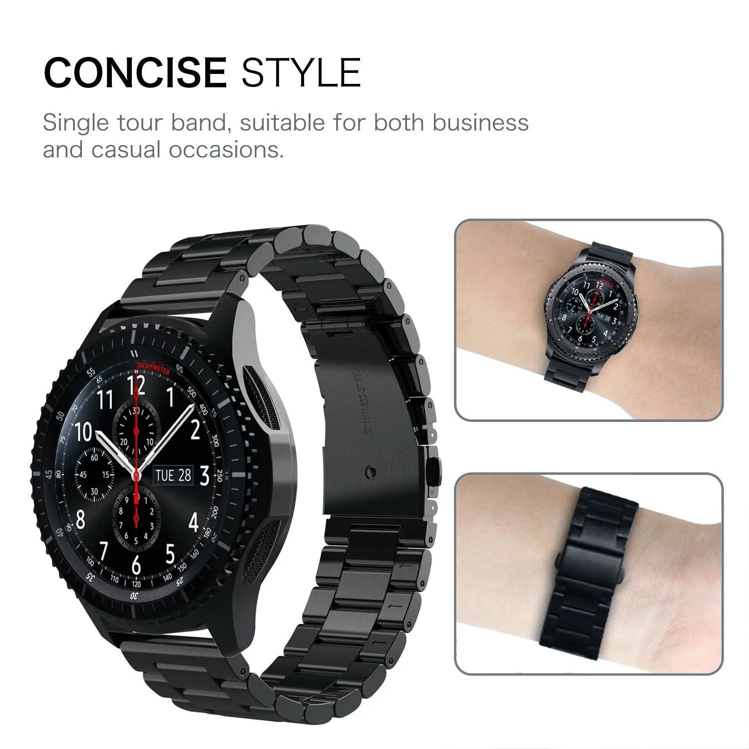 Pulseira de metal de 22mm 20mm - Motorola Smartwatch Accessories avaliação e preço