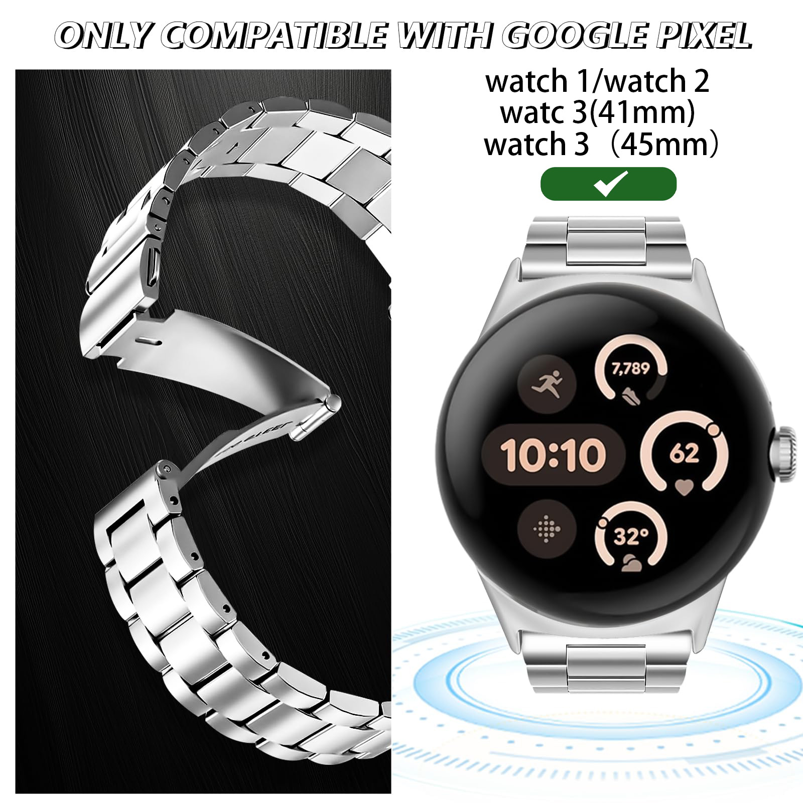 Pulseira de relógio de aço ino - Motorola Smartwatch Accessories avaliação e preço