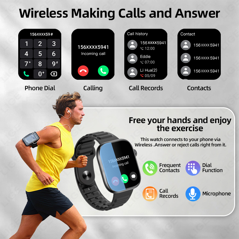 Relógio Inteligente LIGE Mascu - Smartwatch Custom avaliação e preço